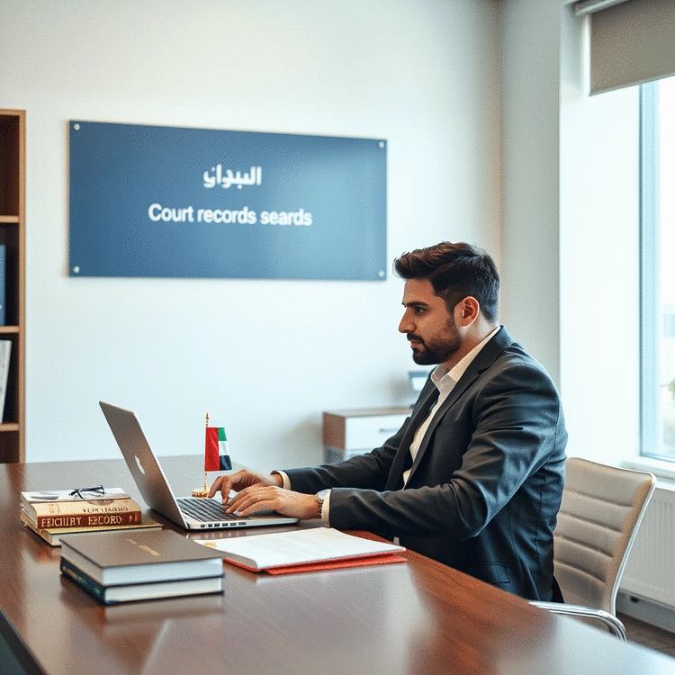 how to access public court records in UAE